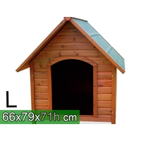 Casetta per cani in legno - L 