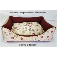 cuccia divanetto Jack Russel design   