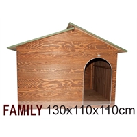 Cuccia Family - Casetta per cani in legno 