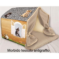 cuccia per gatto casetta antigraffio 