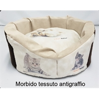 cuccia per gatto trono antigraffio