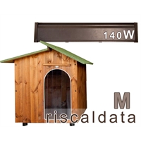 Cuccia riscaldata in legno - Medium (57x80x70cm) - 140W 