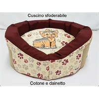 cuccia Yorkshire design trono vip