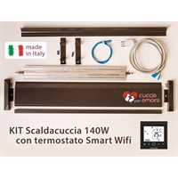 Scalda cuccia elettrico 140W con Termostato Smart Wifi - Kit